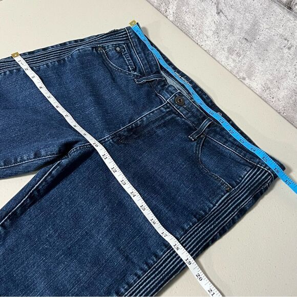 Ag Adriano Goldschmied Prima Pintucked Ankle Cigarette Jeans in Indigo Pursuits - Picture 9 of 10